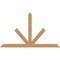 Ekena Millwork Saratoga Timber Gable Bracket, Western Red Cedar, 96"W x 56"H x 3 1/2"D x 5 1/2"F, 14/12 Pitch GBW096X56X0406SAR00SWR - alternate 1